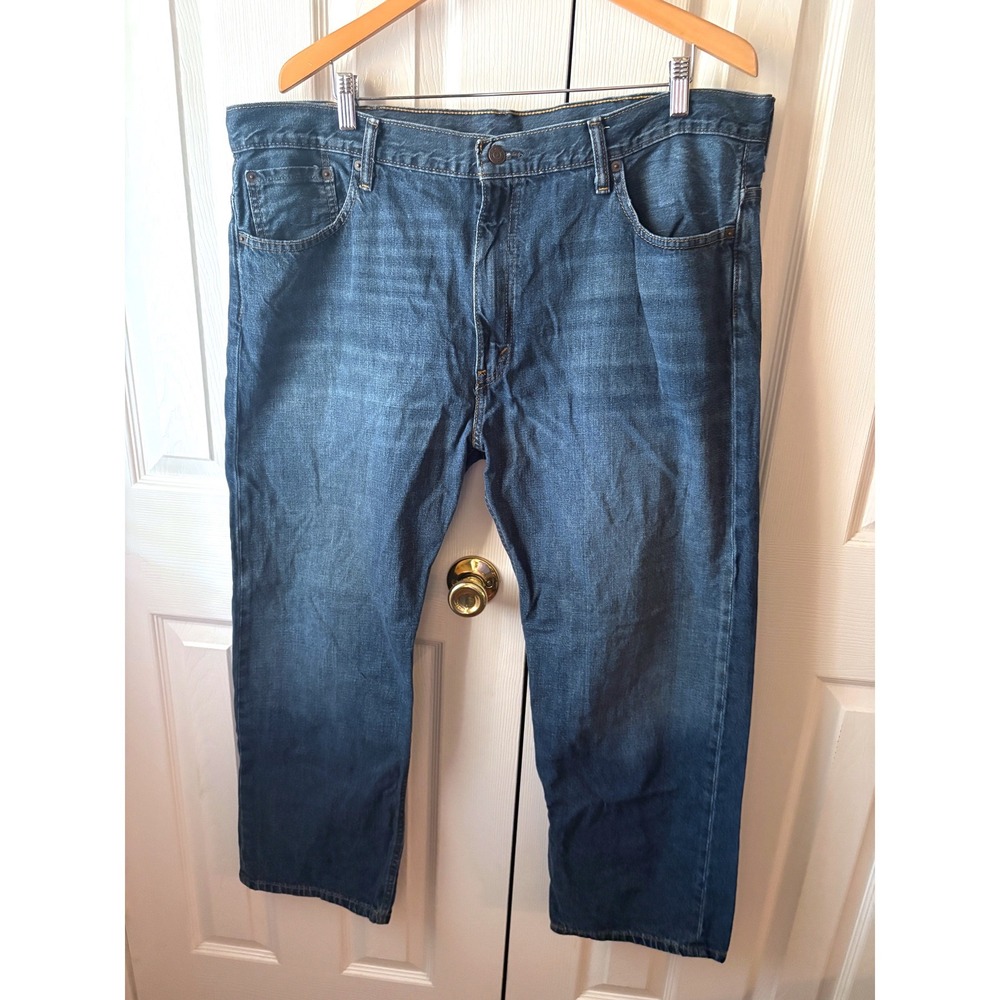 Levi's 569 Loose Straight Leg Medium Wash Denim Jeans 40/30